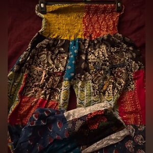 Ashley Taylor loungewear patchwork pants. Ladies OS BoHo